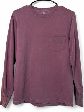 Men's Long Sleeve Pocket Tee - Dusty Plum